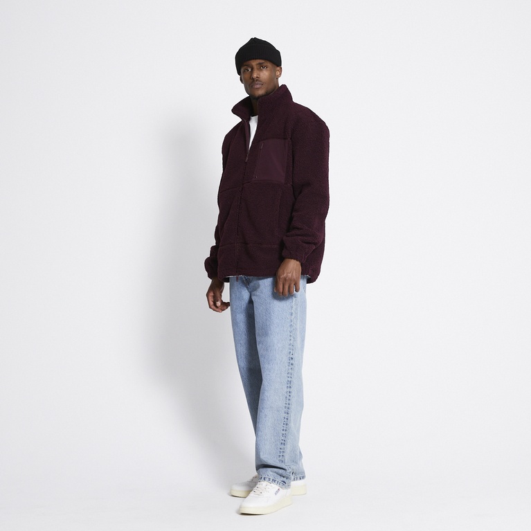 Pile jacket "Mount" Burgundy